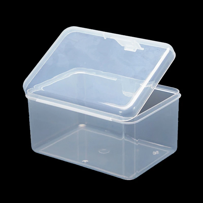 Boxes Rectangle Clear Plastic Jewelry Storage Case Container Packaging Box for Earrings Rings Beads Collecting Small Items