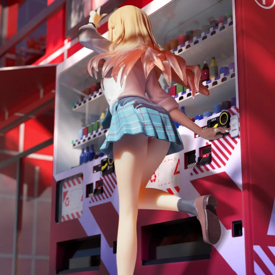 18 سنتيمتر بلدي اللباس حبيبي أنيمي الشكل الأسود خادمة الزي كيتاجاوا مارين عمل الشكل Shizuku كورو تمثال جمع لعبة مجسمة #6