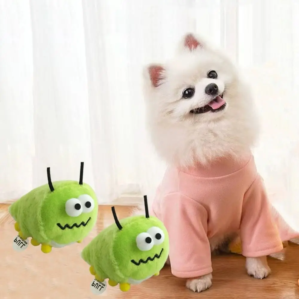 

2Pcs Funny Soft Cat Worms Mint Toys Interactive Bite-Resistant Cat Sound Toys Chewing Teething Cat Plush Toys for Pets