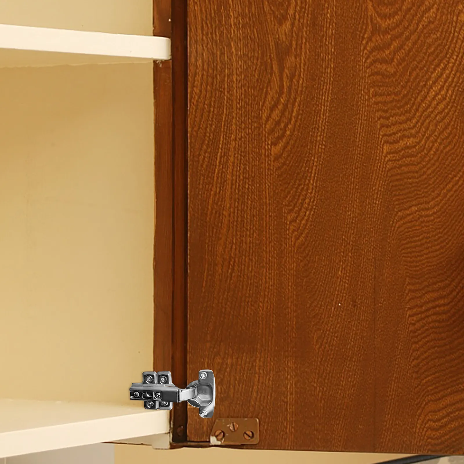 

12Pcs Stainless Steel Cabinet Buffer Hinges Heavy Duty Self Closing Hinges for Kitchen Cupboard Door Replacement