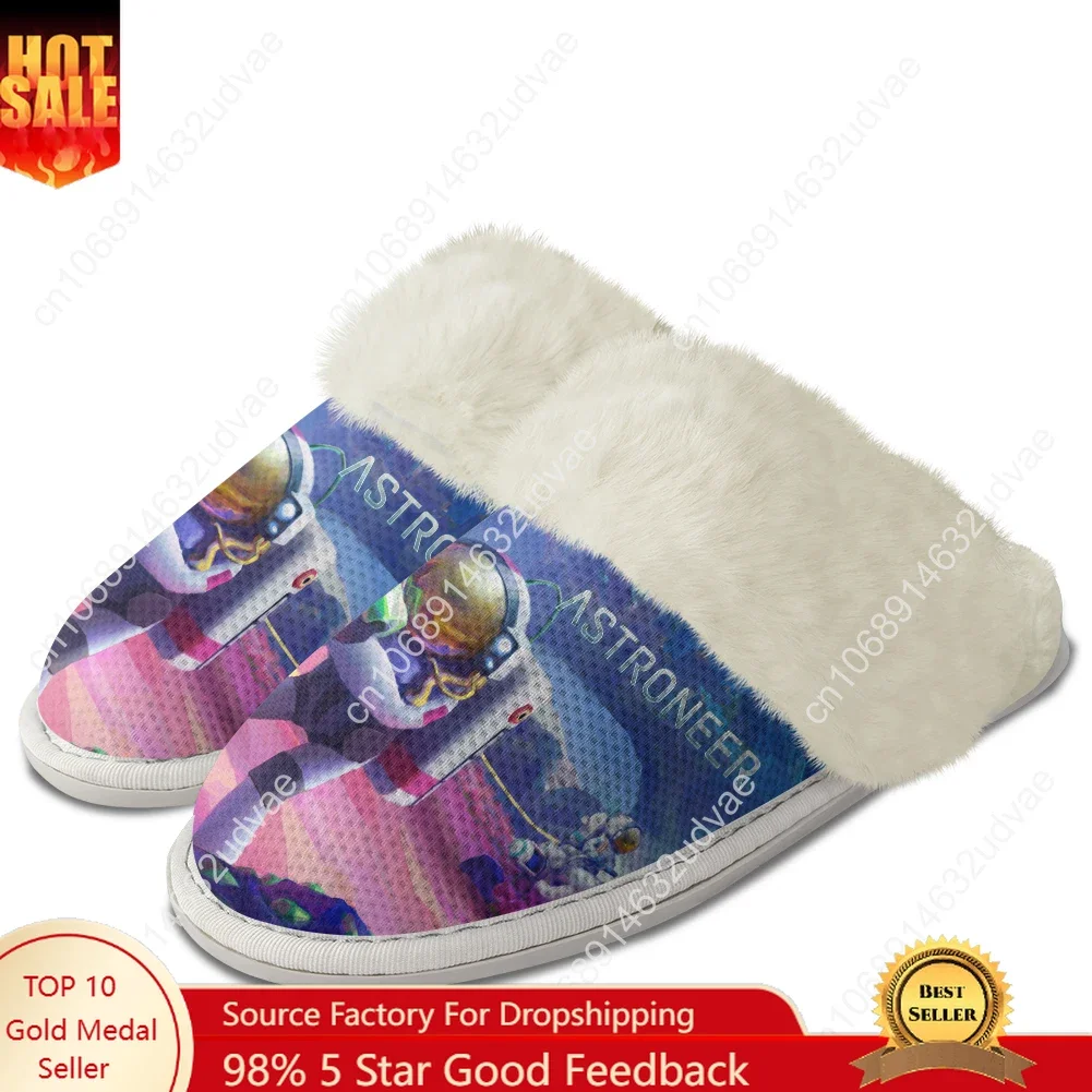 

Astroneer Plush Slippers Keep Warm Shoes Mens Womens Home Cotton Bedroom Customized Thermal Lightweight Slipper DIY