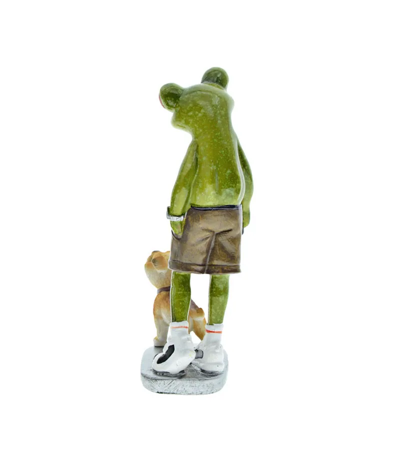 Home Decoration Resin Frog Statue ,MYBLUE Artificial Animals Figurine For Home and Garden Decor