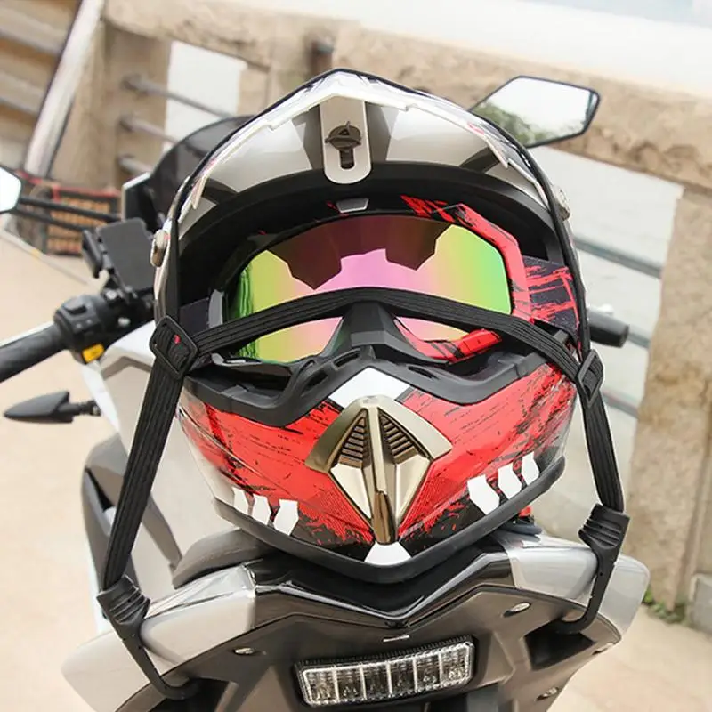 Motorhelmen Netto Mesh Hoge Elastische Rubberen Band Met 2Durablee Metalen Haak Rekbare Bungee Koord Mesh Motorfiets Accessoris