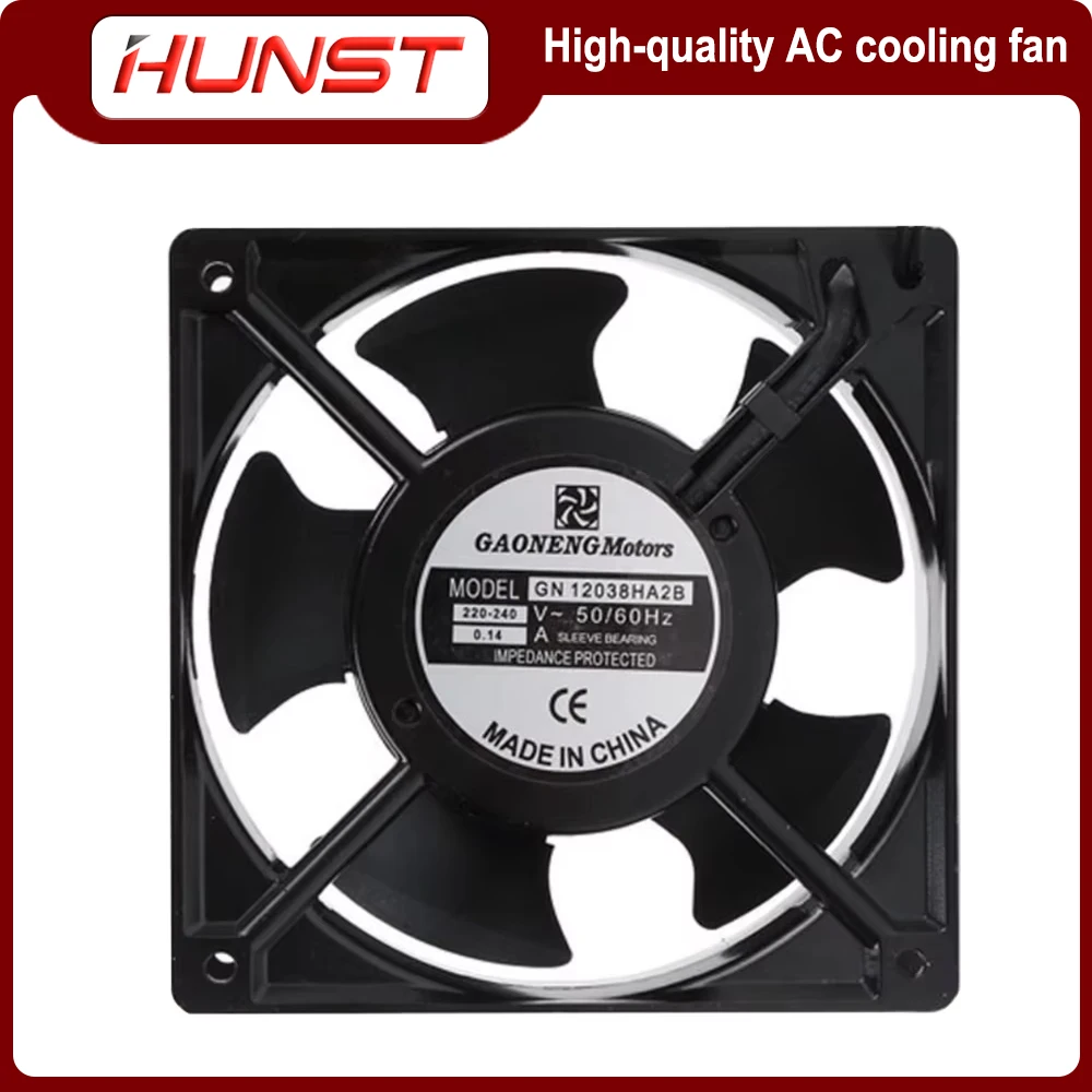 Hunst GN12038HA 120*120*38MM GN8025HA 80*80*25MM 110/220V AC 0.14/0.07A  High Quality Industrial Cooling Fan Metal Frame