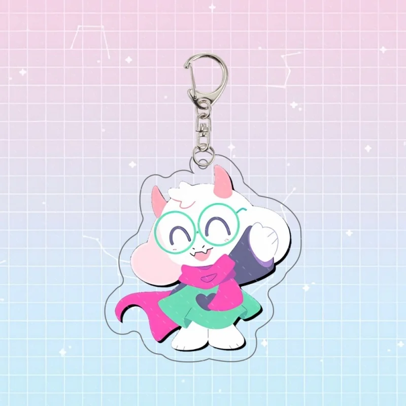 Niedliche Deltarune-Schlüsselanhänger für Accessoires Ralsei Kris Susie Spamton Undertale Angel Schmuck Schlüsselringe Fans Gaming Gamer Geschenke – Detail 14