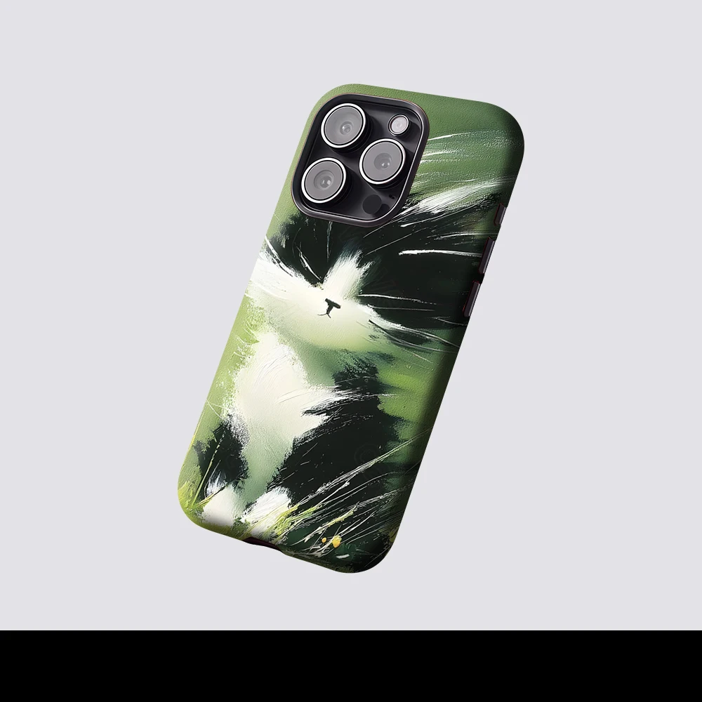 Windy Tuxedo Cat For Magnetic Phone Case For IPhone 17 16 15 14 13 Pro Max Plus Single Double-Layer Tough Case view 2