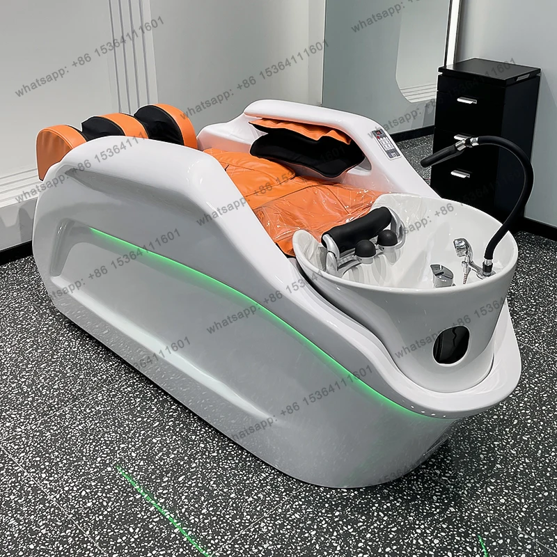 

D30Automatic intelligent electric massage barber shop shampoo bed fashionable water circulation hair bed