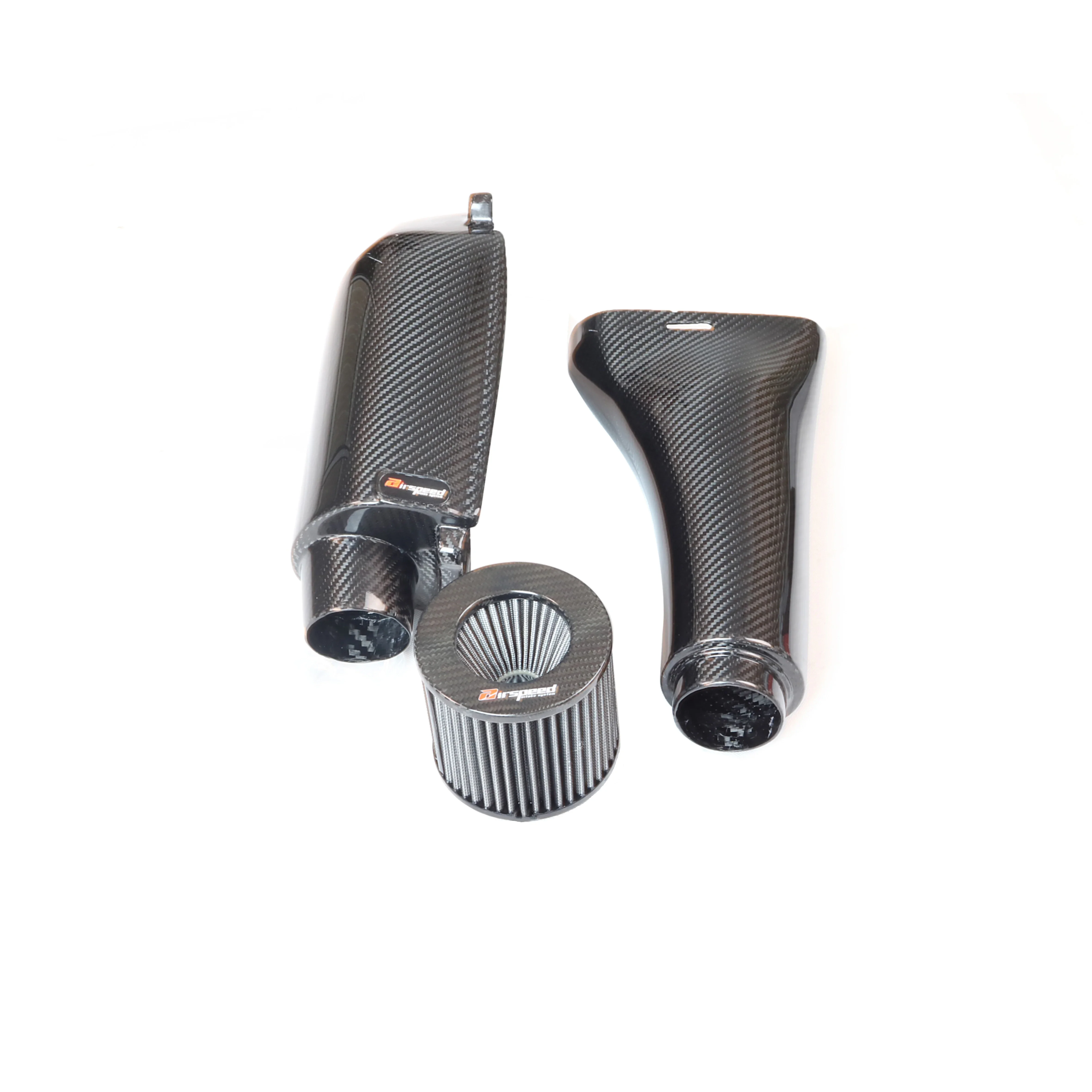 Airspeed E Class Dry Carbon Fiber Cold Air Intake System Kits For Mercedes BENZ E200 E260 1.8T W212