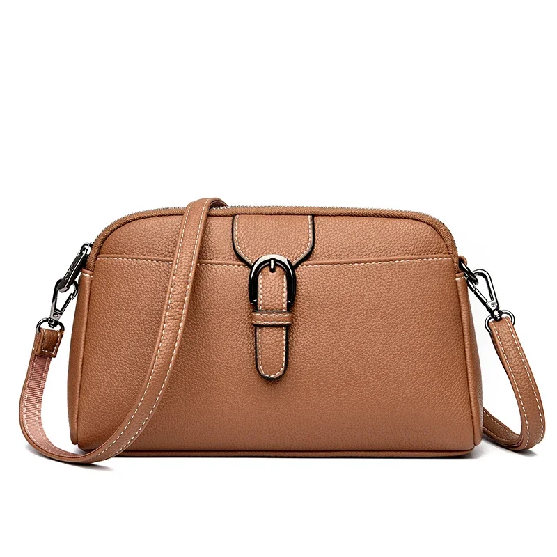

High Quality Woman Messenger Luxury Soft Leather Handbag and Purses Women's Designer Famous Brand Female Shoulder Totes WT433