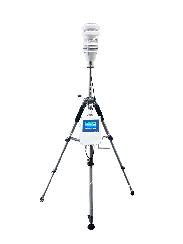 ion Touch Screen Mobile Emergency Meteorograph Ultrasonic Outdoor Meteorological Observation Station Five Elements