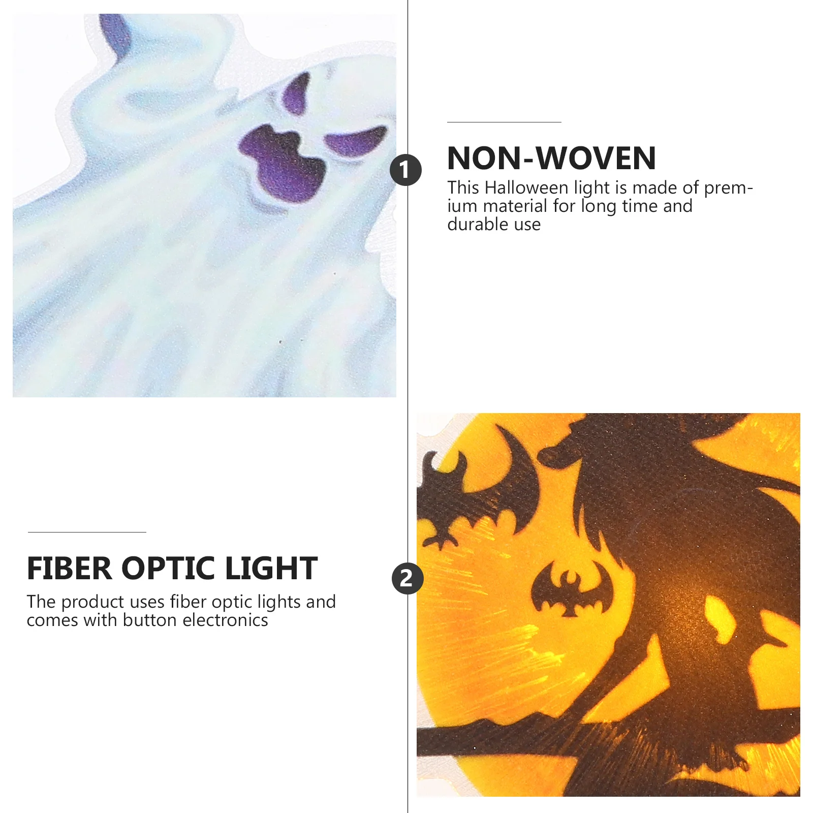 

3Pcs Decorative Fiber-Optic Lights Halloween Lamps Luminous Pendants Festival Hanging Adornments Luminous Pendants