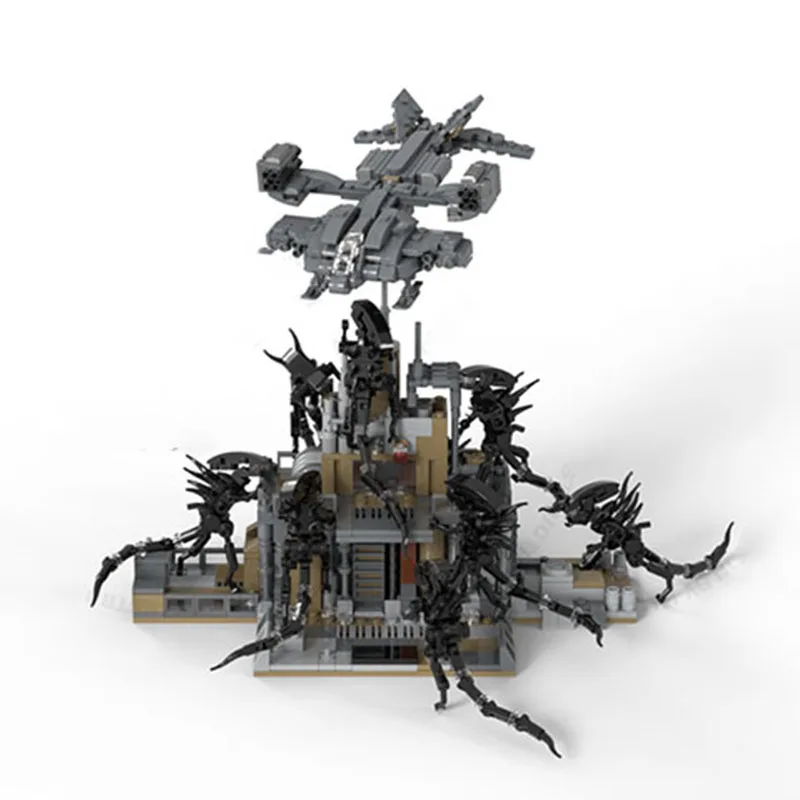 1323PCS Moc Star Battle Aliens Micro Diorama Series: 