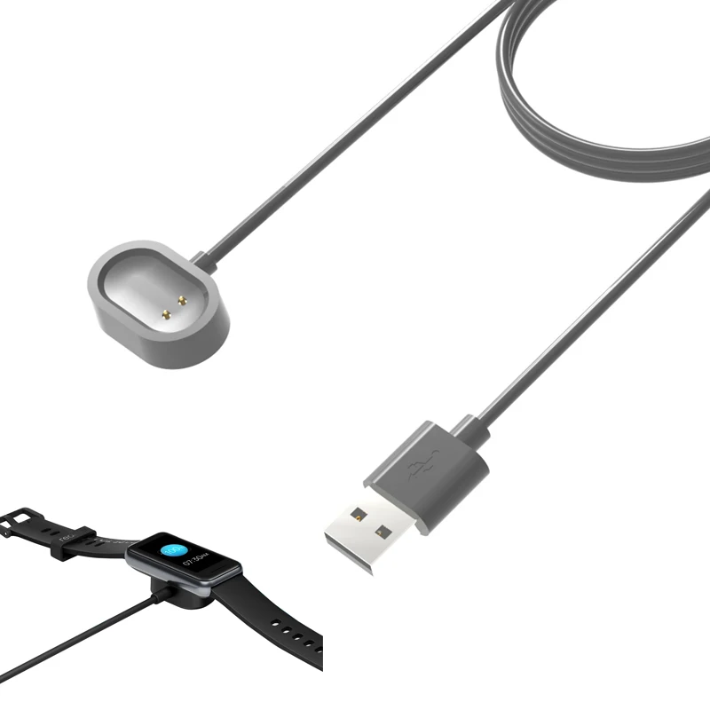 Smartwatch Dock 충전기 어댑터 USB 충전 케이블 Realme Band 2 용 전원 충전 코드 스탠드 RMW2010 스마트 액세서리