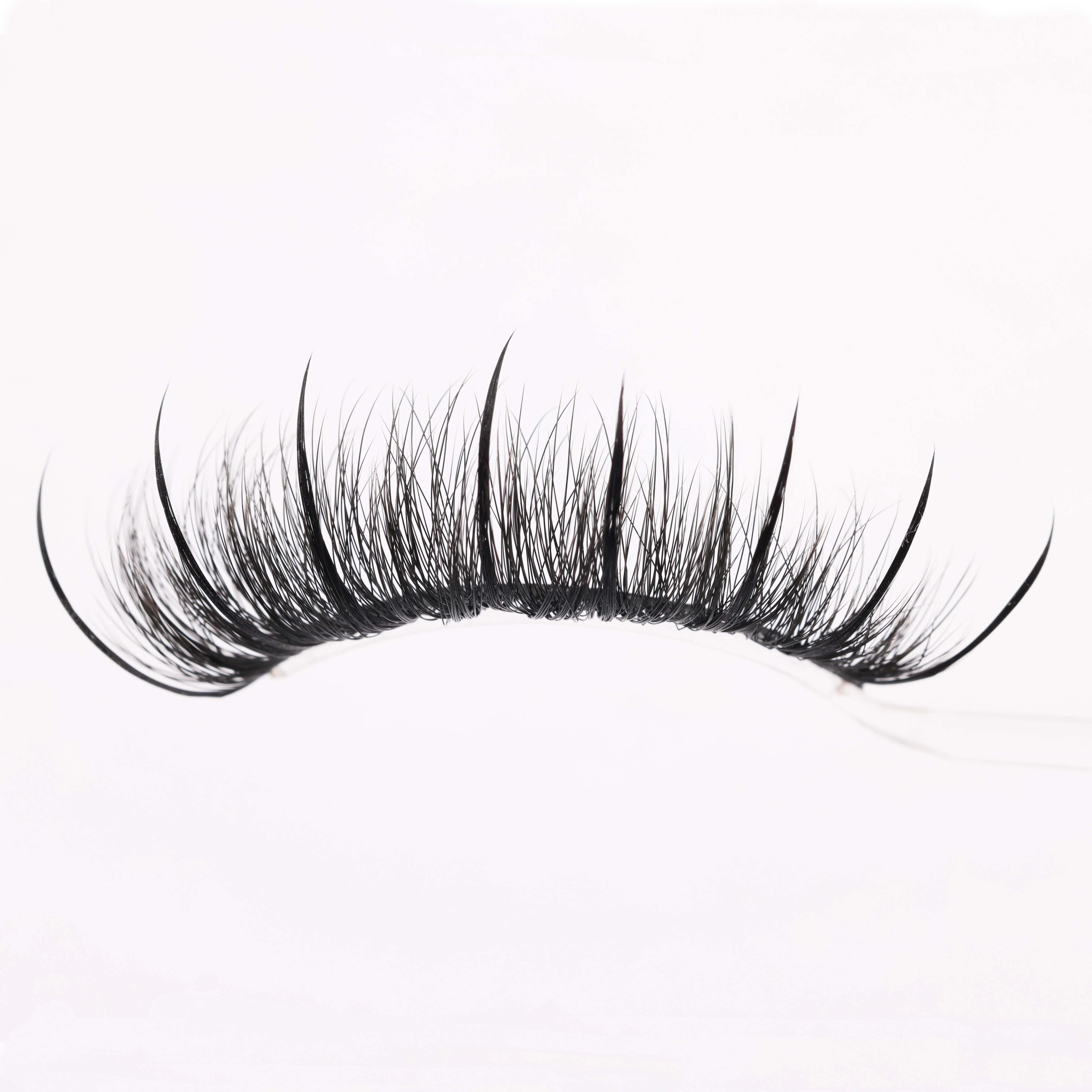 Wet Lash Spikes Volume Fluffy Full Strip Lashes Make-up-Zubehör Faux Mink Eye Lashes Vendor Wet Manga Lashes Falsche Wimpern