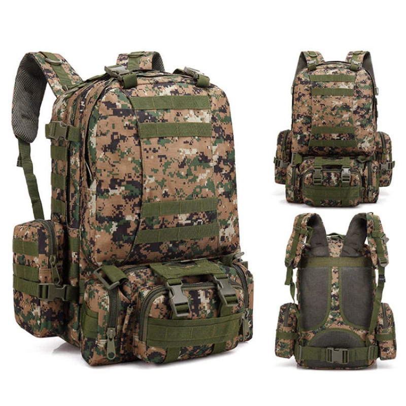 50L Tactical Camouflage Men's Backpack Molle Sport Bag Outdoor Hiking Climbing Backpack Camping Bags