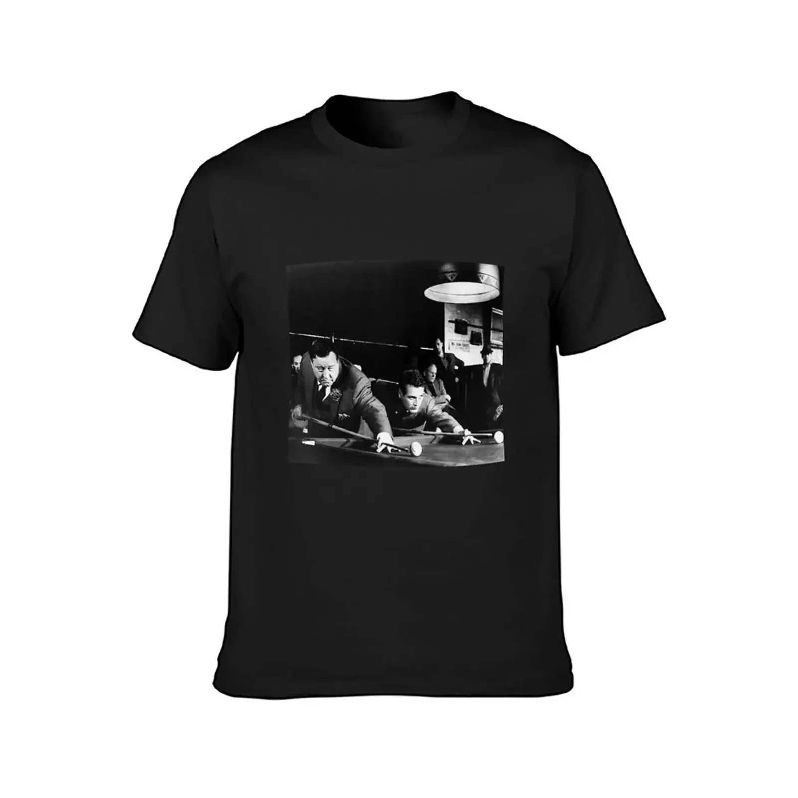 Jackie Gleason And Paul Newman Playing Billiard T-Shirt vintage anime shirt heavyweights t shirts for men cotton