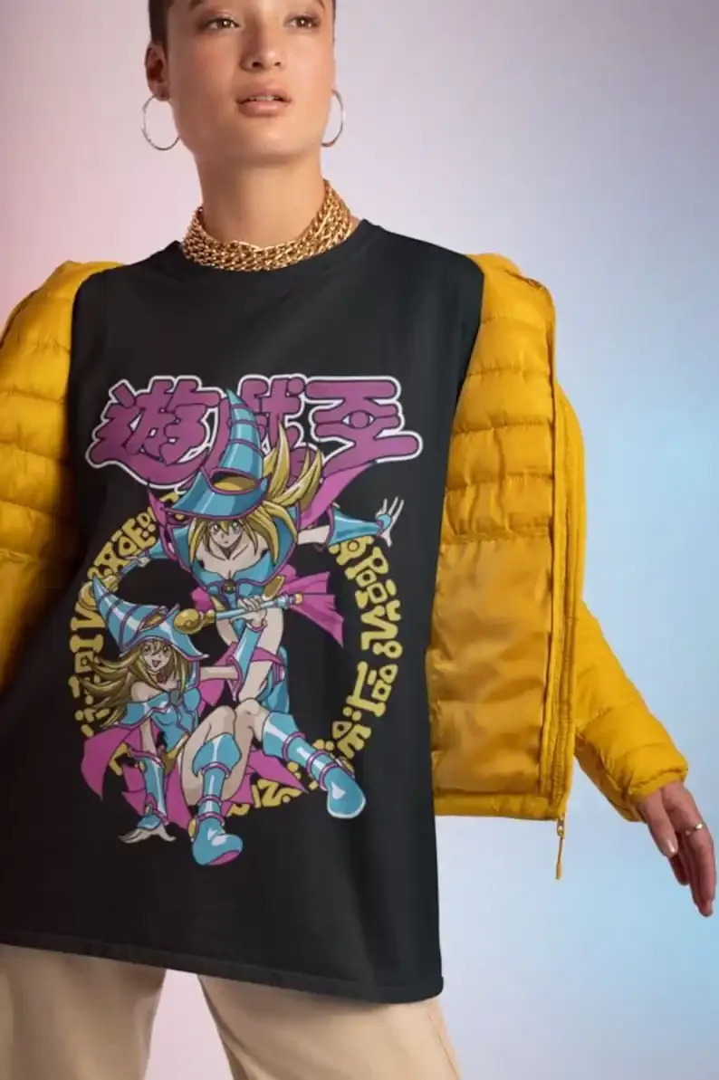 Anime Duel King T Shirt Black Unisex