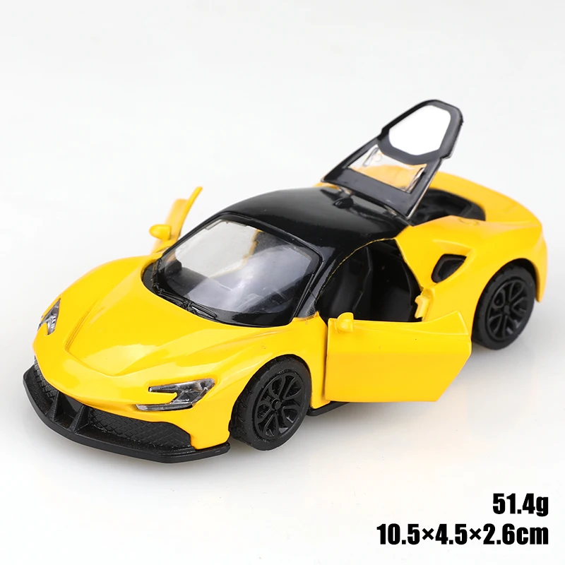 لعبة سيارة مصنوعة من خليط معدني، سيارة سباق رياضية للأولاد، سيارة صغيرة للأطفال، نموذج معدني، محاكاة واقعية
