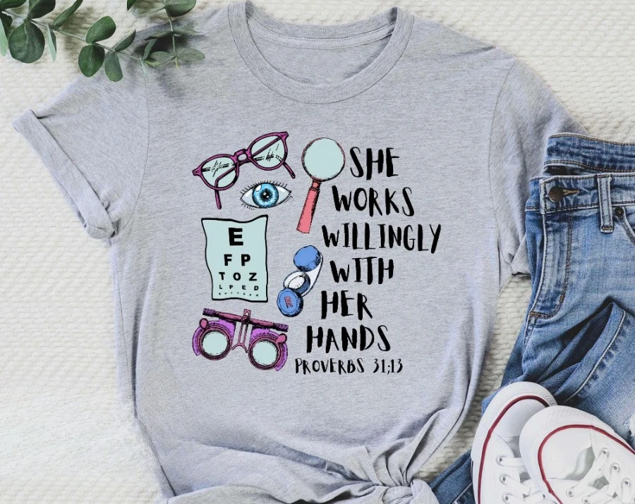 Optometry Tshirt - Ophthalmology Shirt - Eye Doctor Tee - Optician Graduation Gift For Her - Gift Idea For Future Optometrist