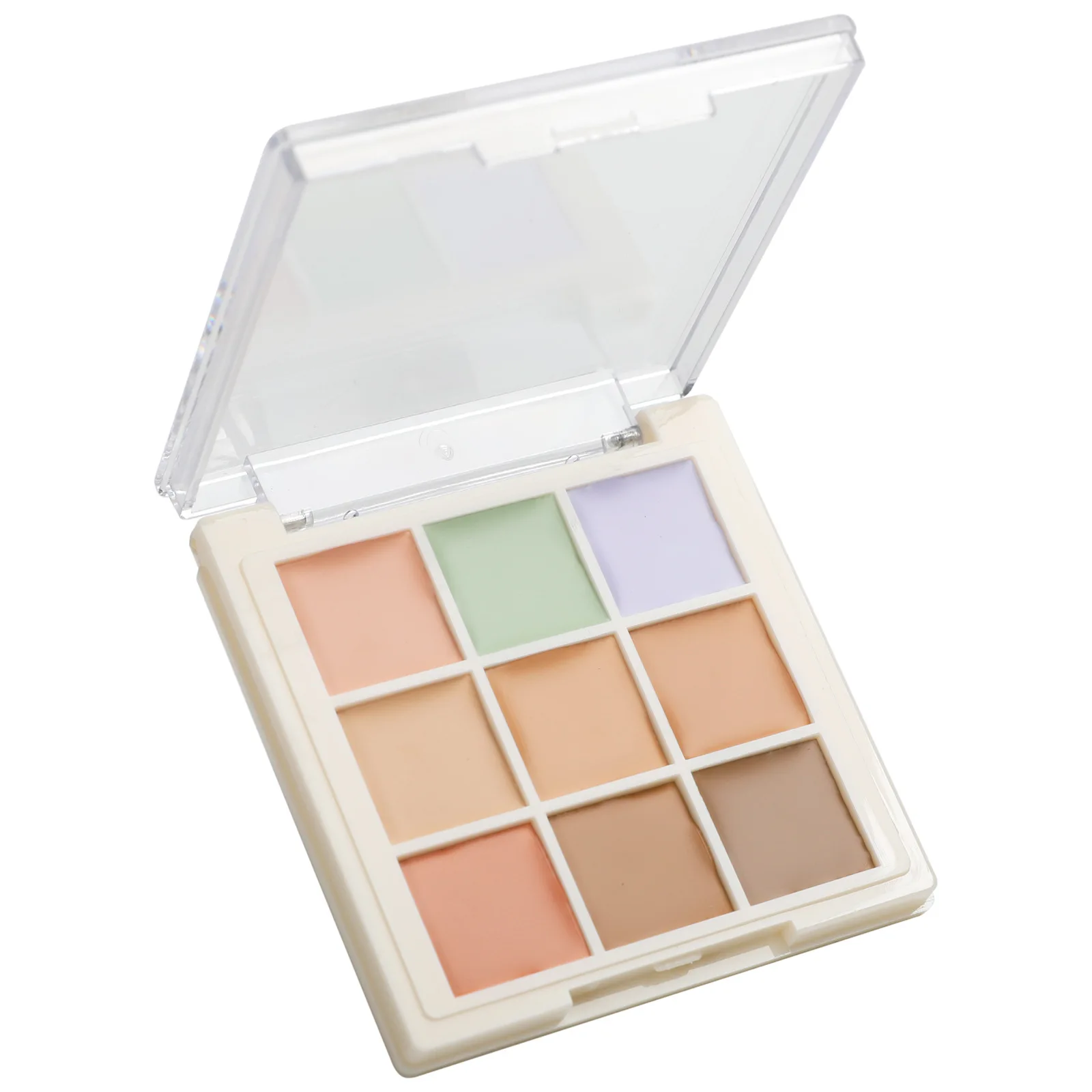 Print Logo Concealer Palette Full Coverage Concealer Cream Waterproof Brighten Face Base Korean Makeup Wholesale Bulk