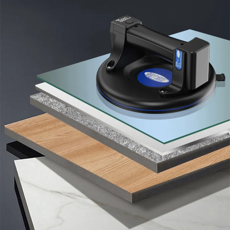 Smart Display Electric Vacuum Suction Cup 8 Inch 200kg Load Capacity Heavy Duty Vacuum For Granite Tile Electric Suction Cup