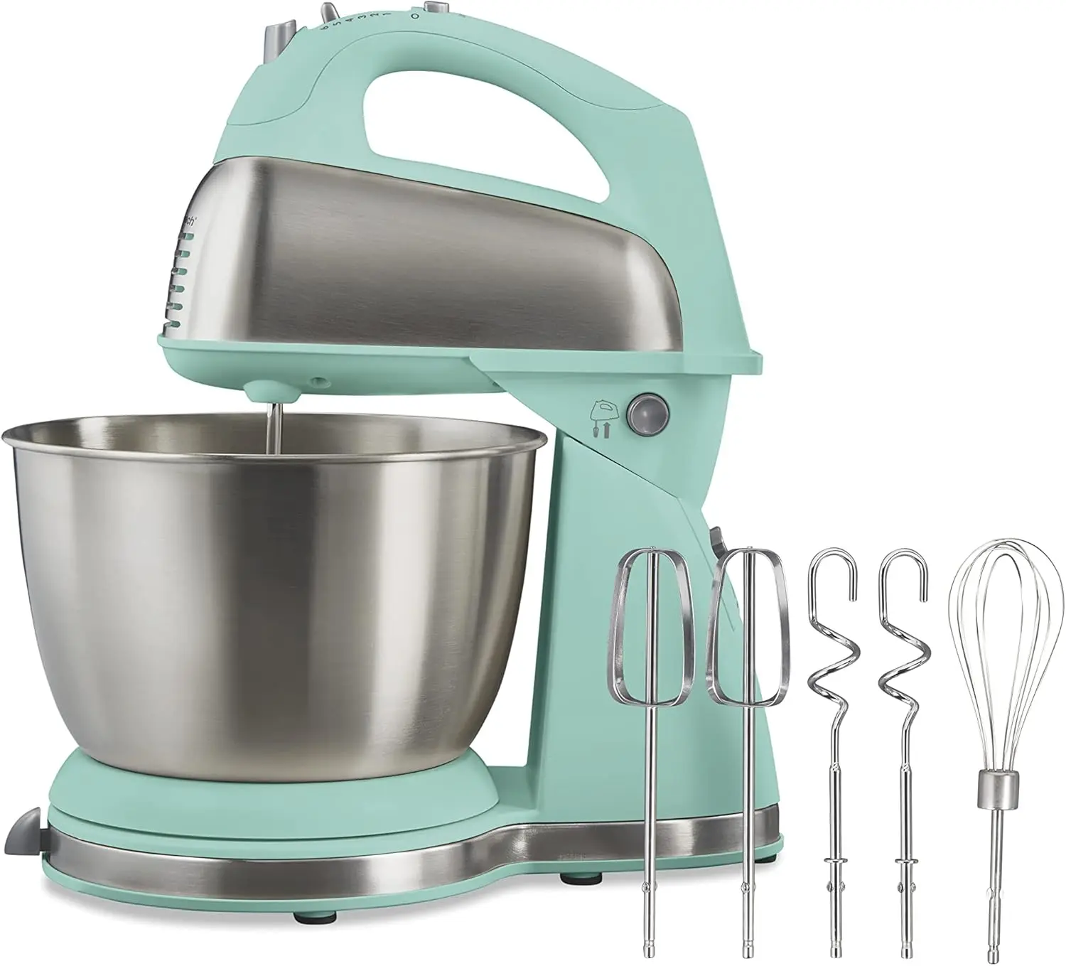 

Classic Stand and Hand Mixer, 4 Quarts, 6 Speeds with QuickBurst, Bowl Rest, Blue