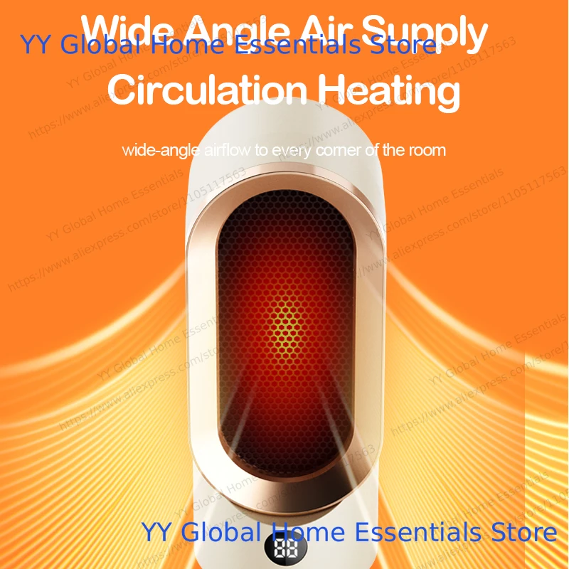 سخان محمول سخان مروحة كهربائية مشعاع صغير سطح المكتب آلة تدفئة لفصل الشتاء PTC السيراميك التدفئة للمنزل غرفة نوم مكتب