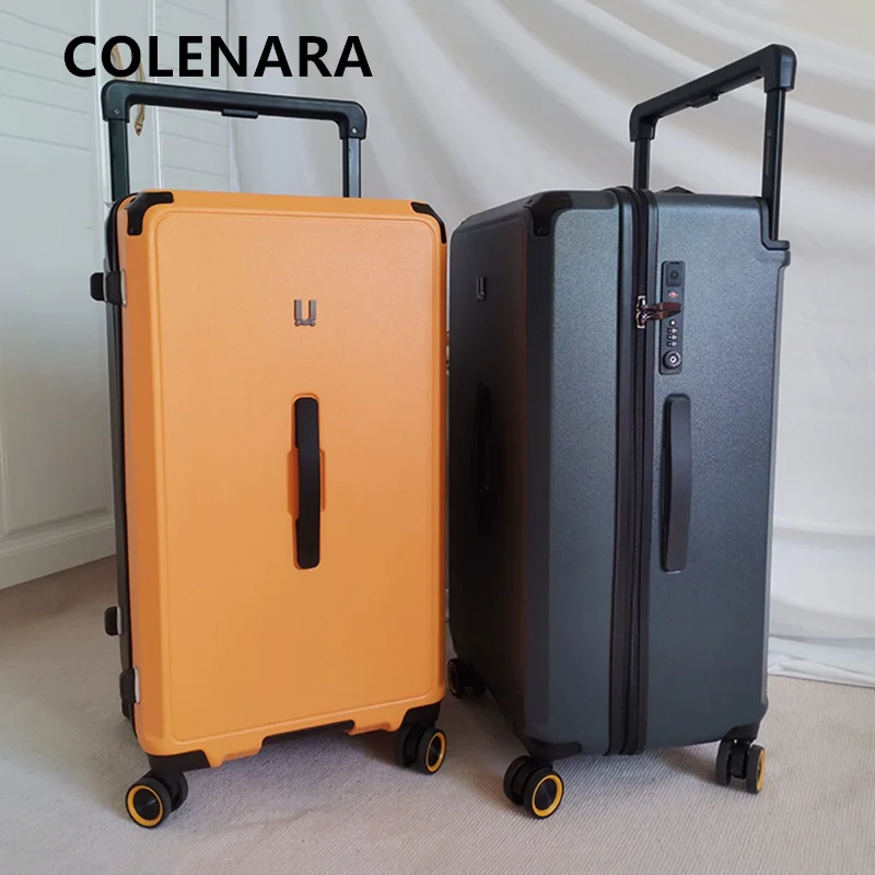 COLENARA 26"28"30"32"34Inch Ultra-large Capacity Luggage ABS + PC Trolley Case Family Travel Essentials Ladies Rolling Suitcase