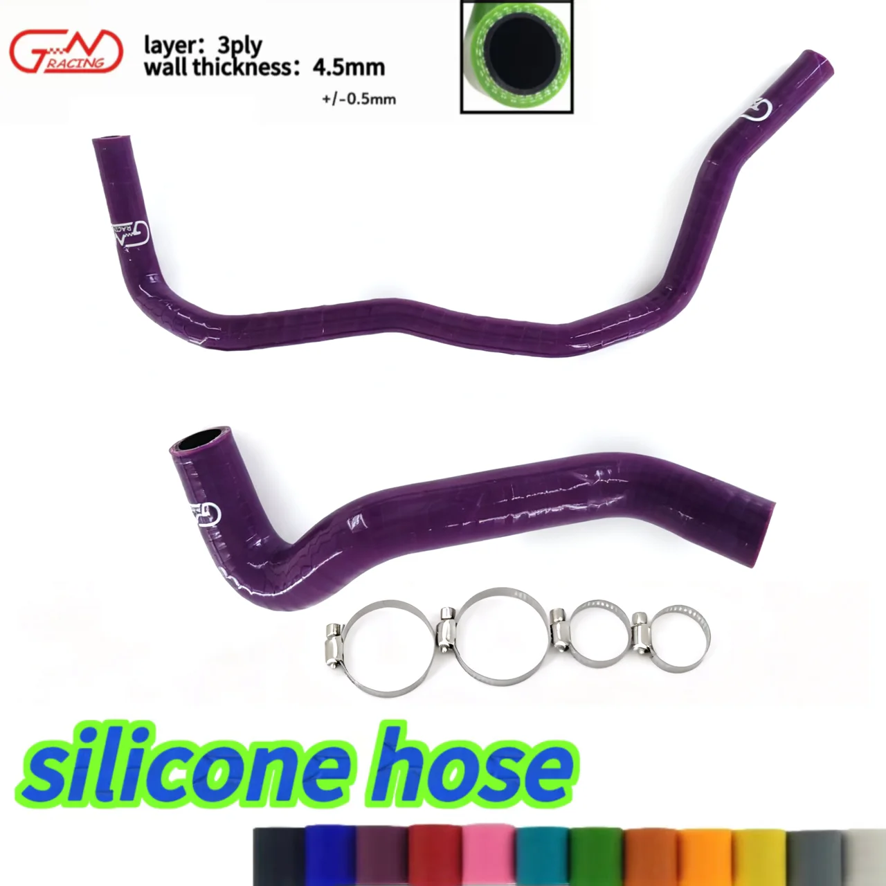 Kit de abrazaderas de mangueras de radiador de silicona para Audi A3 S3 8L 8N/Seat Leon MK1 Cupra R/225HP 1,8 T