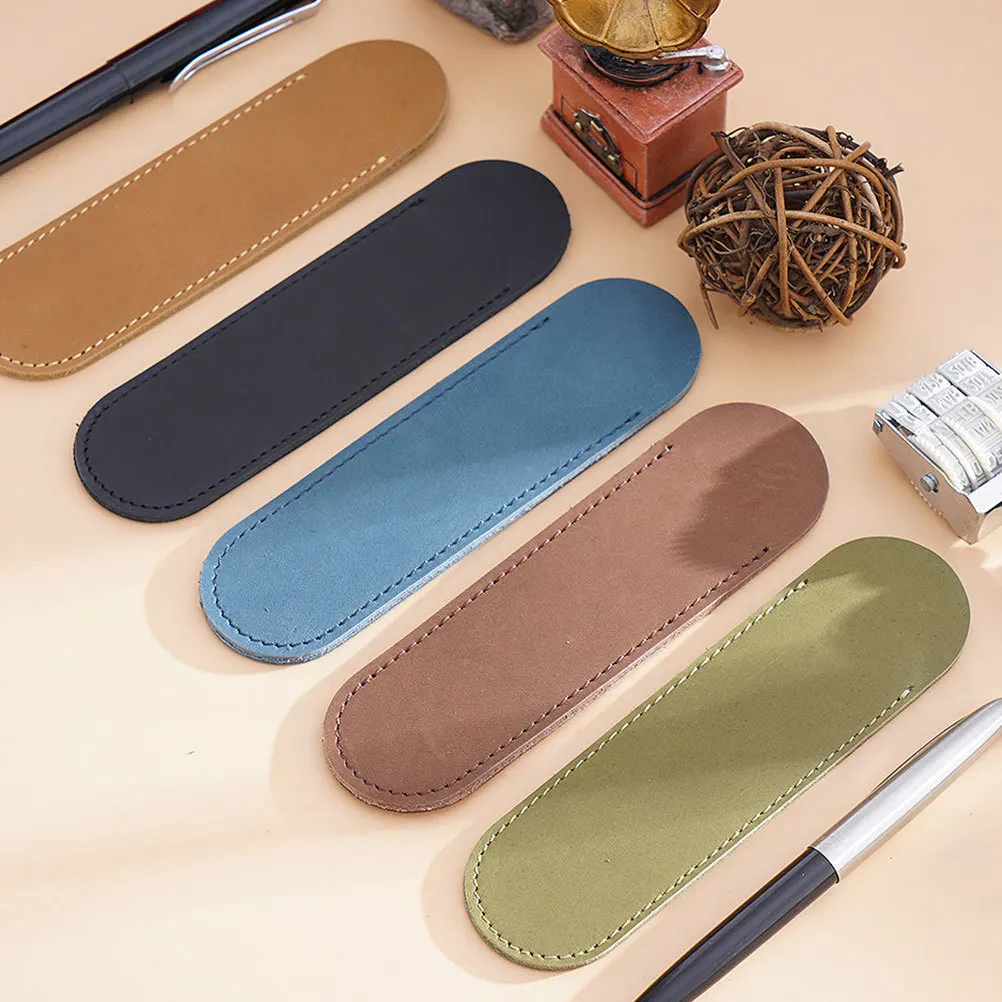 

Steel Pen Protector Case Retro Pen Pouch For Fountain Ballpoint Pens Holder Organizer Writing Accessory Pencil
