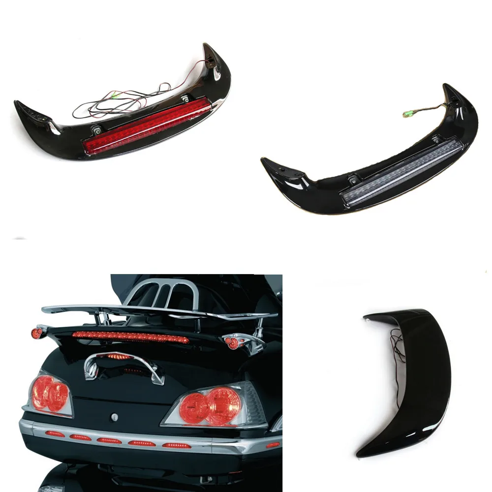 Motorcycle Accessories Rear Tail Light Brake Lamp Trunk Spoiler LED For Honda Goldwing 1800 GL1800 Gold Wing1800 2001-2011