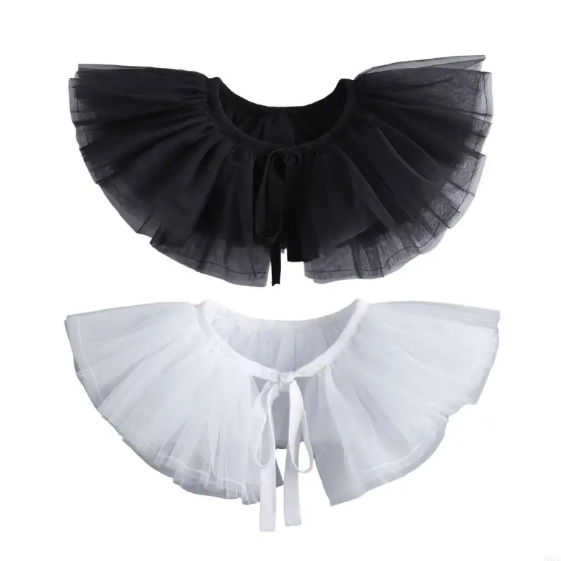 HX6F Victorian Ruffled Collar Tulle Girlou