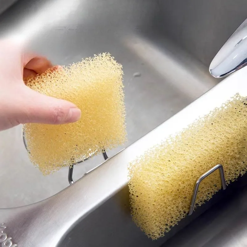 Rag Rack 1 Piece Sink Sponge Bracket for Kitchen Slider Stainless Steel Home Water Channel Rag