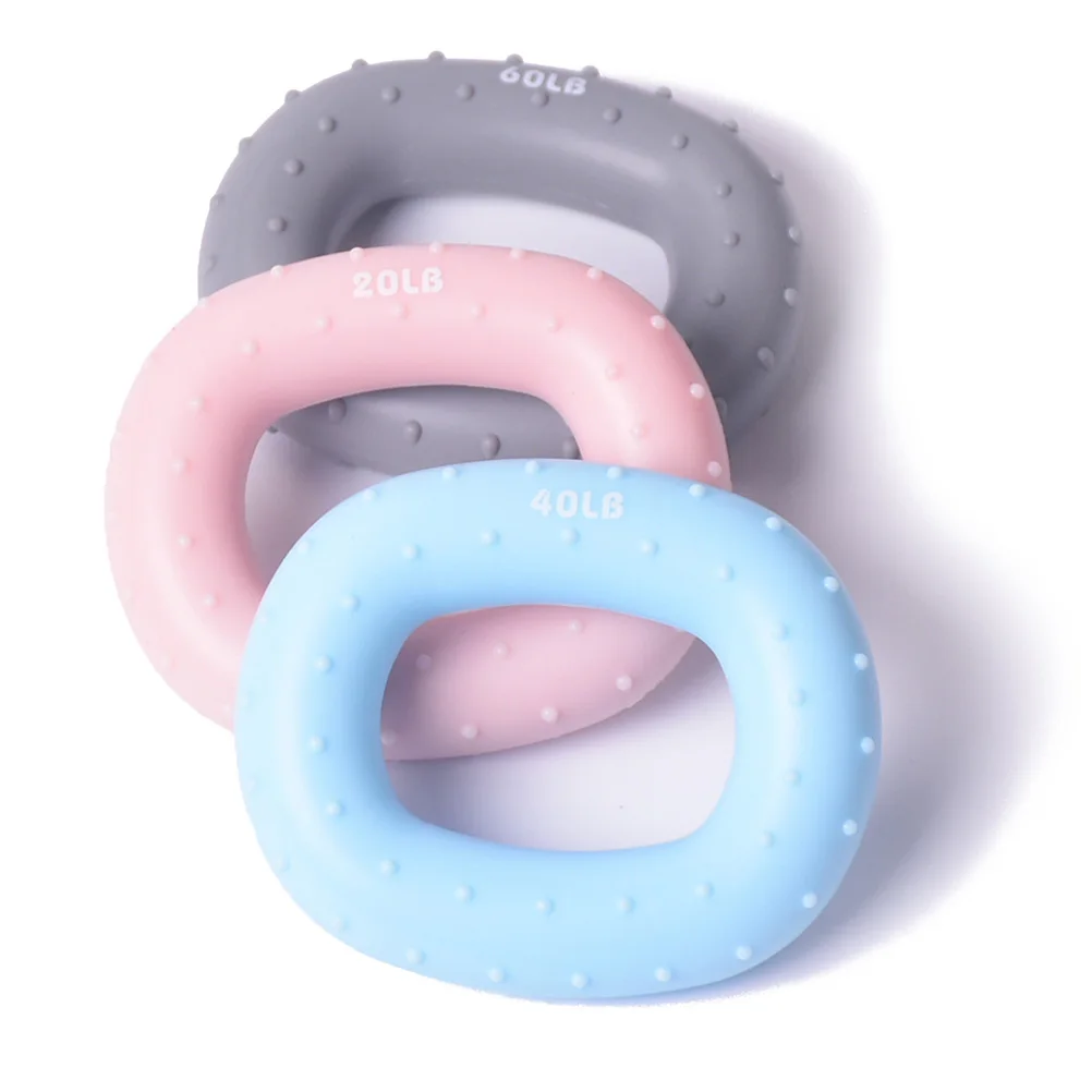 

1pc Silicone Hand Gripper Shape Wrist Strengthener Non Slip Lightweight Portable Home Office Use Hand