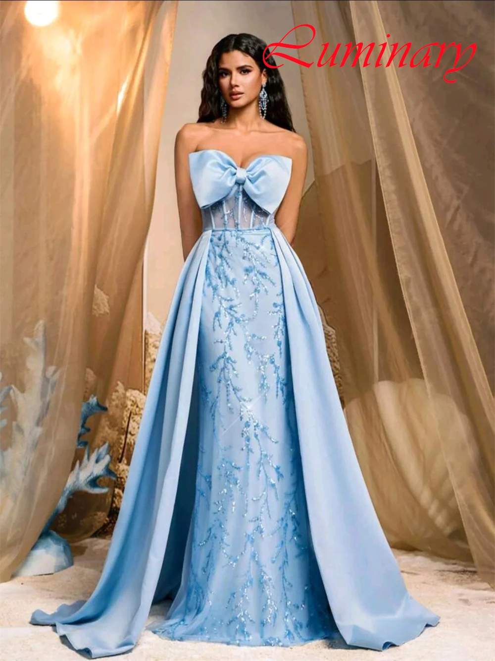 Customized Classic Satin Evening Dress Exquisite Sweetheart Prom Dresses Temperament Sleeveless Special Occasion Gowns