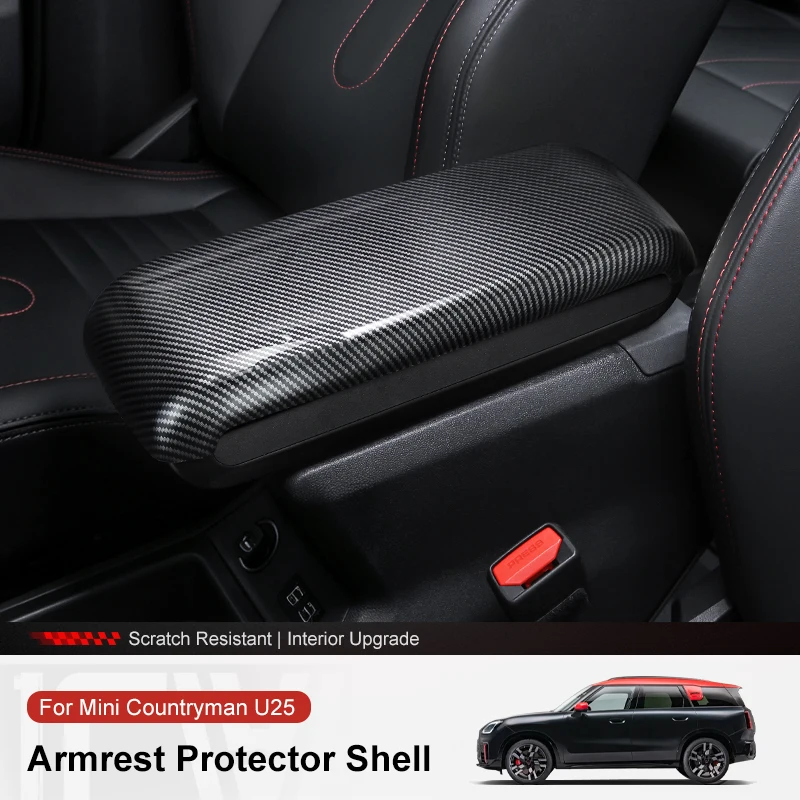For MINI Countryman U25 Car Center Console Storage Box Armrest Panel Cover ABS Scratch-resistant  Car Interior Accessories