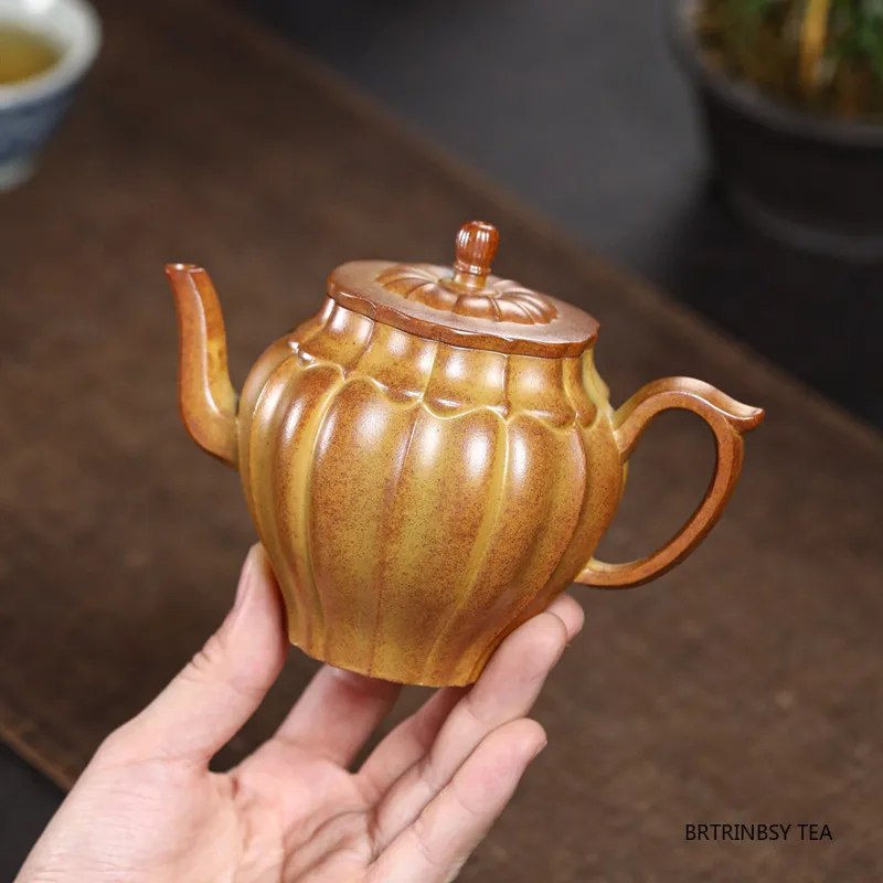 240ml Chinese Yixing Purple Clay Teapot Tradition Household Tea Pot Beauty Tea Infuser Kettle Household Raw Ore Zisha Tea Set