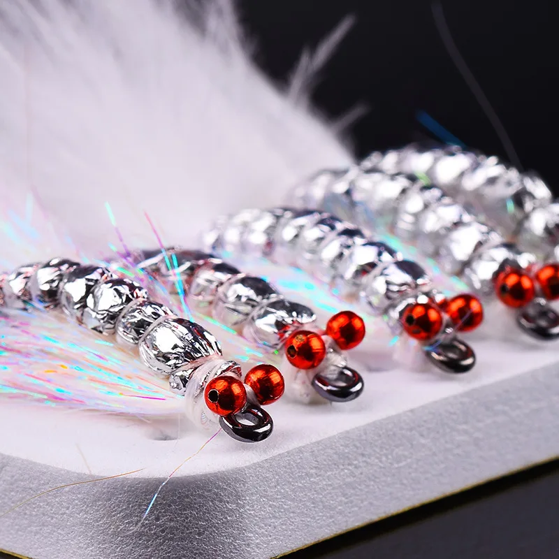 ZYZ Fly Fishing Bait 5Pcs Upgraded Artificial Fake Lure Fishing-Baits Hooks Sea and Freshwater Fishbait Professional False-Baits