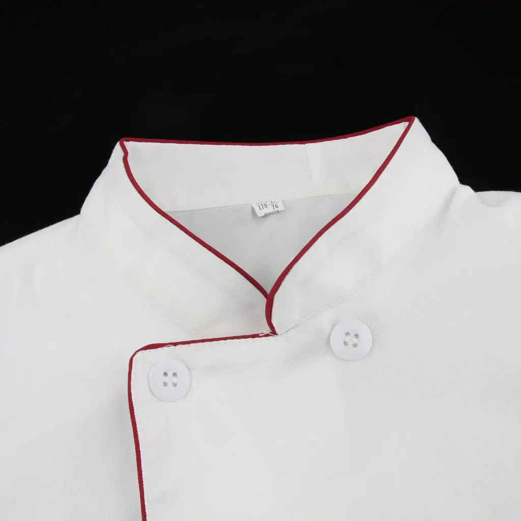 Unisex Chef Coat Long Sleeve Comfortable Executive Chef Apparel Quick Drying Uniform for Restaurant Hotel Kitchen