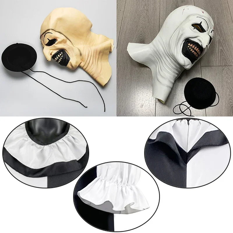 Il Clown Cosplay Terrifier Costume Cosplay Horror Clown Tuta Maschera Abito completo Costumi di Halloween per uomini o donne Adulti