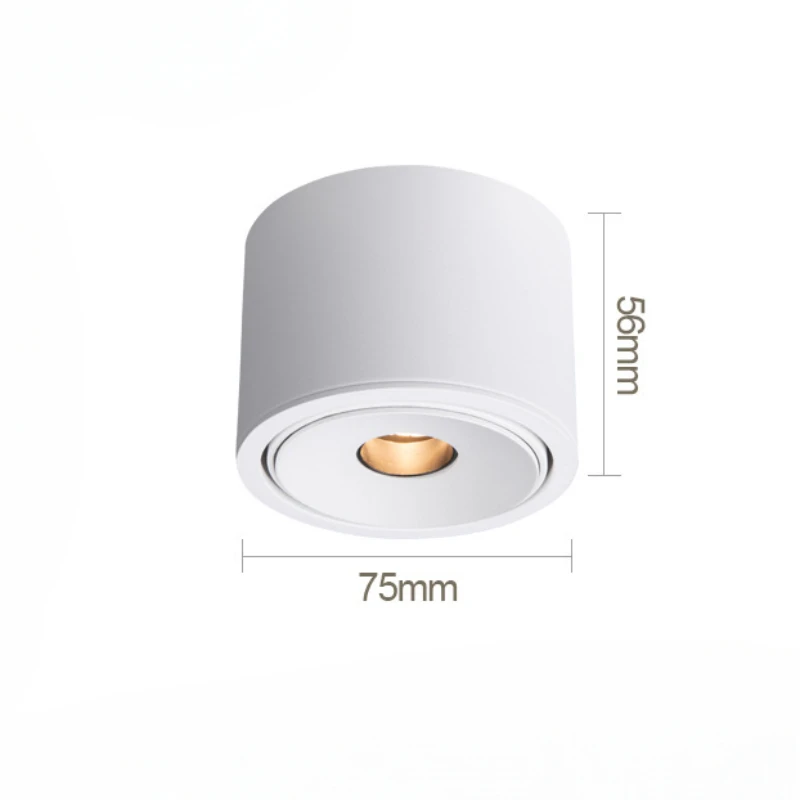 Museum Spotlight Surface Mounted Ultra-thin Small Angle 3W Tea Room Ambient Light 8 Degrees and 15 Degrees Dining Table Museum