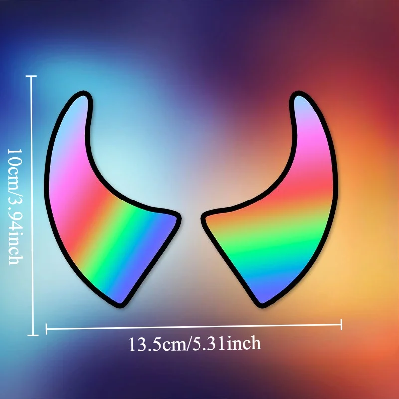 

1 шт. Наклейка на мотоцикл с радужным градиентом, водонепроницаемая виниловая наклейка для кузова мотоцикла, шлема, топливного бака, обтекателей, аксессуары