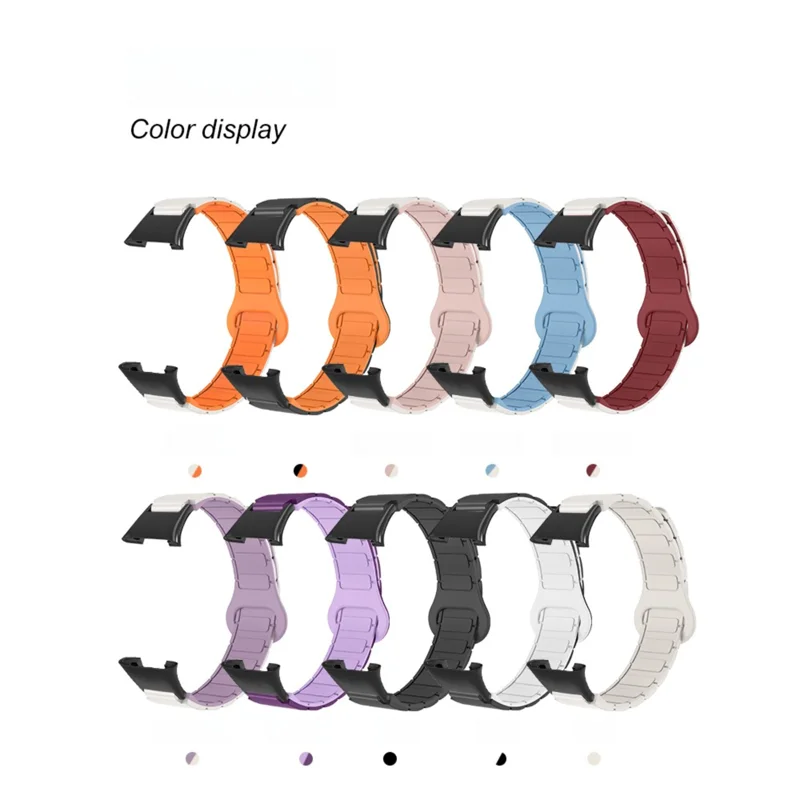 Xiaomi Band 7 Pro Armor 스타일 퀵 릴리스 Sweatproof 실리콘 Smartwatch Band Man Woman 용 교체 마그네틱 시계 스트랩