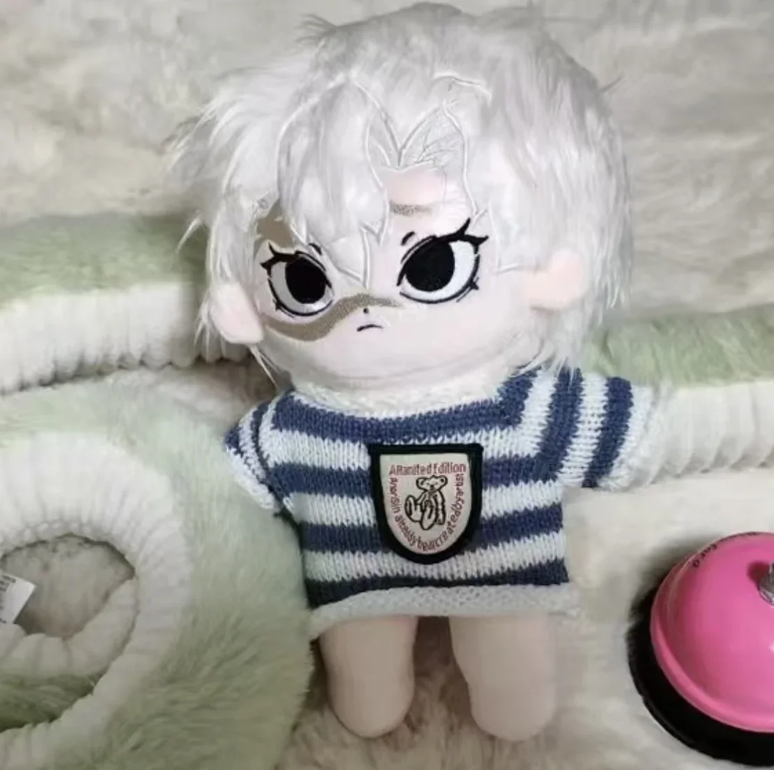 Recheado 20cm anime demon slayer shinazugawa sanemi algodão boneca brinquedos cos crianças adultos pelúcia vestir-se plushie brinquedos crianças presentes