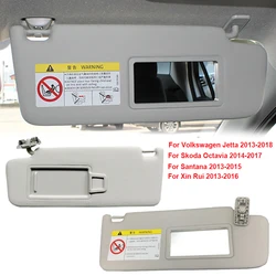 1/2pcs Car Inner Sun Visor Block Shade with Makeup Mirror Kit for Skoda Octavia/For Xinrui/For Volkswagen Jetta/For Santana