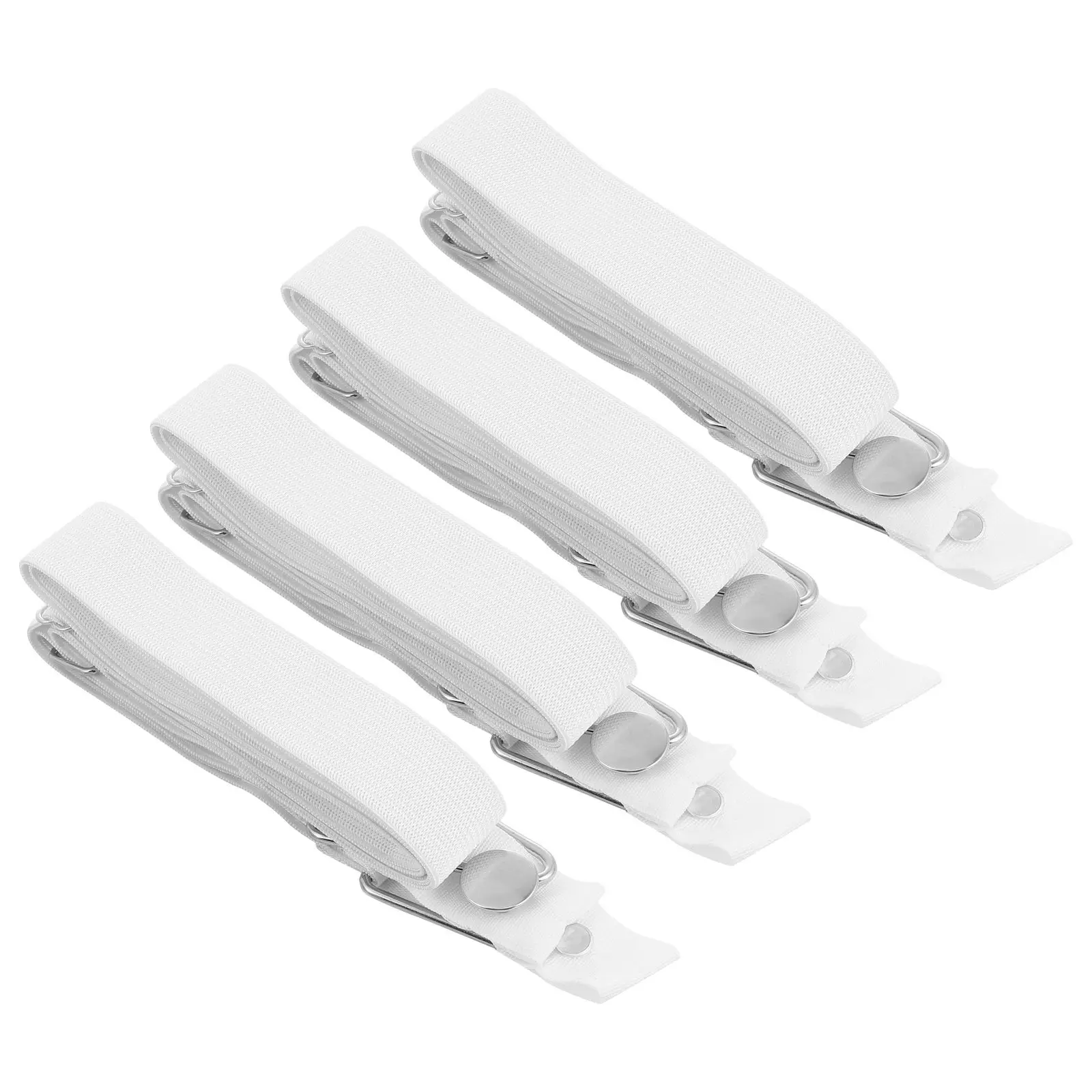 

4pcs Bed Sheet Clips Material Quilt Fastener Anti Skid Adjustable Cover Mattress Pad Straps Secure Flat Fitted Sheets