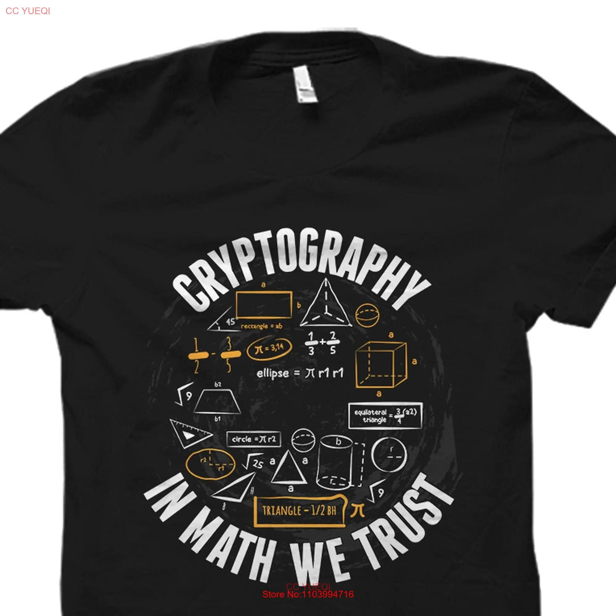 Cryptography T Shirt Crypto Encryption Cyber Security OS3330 long or short sleeves