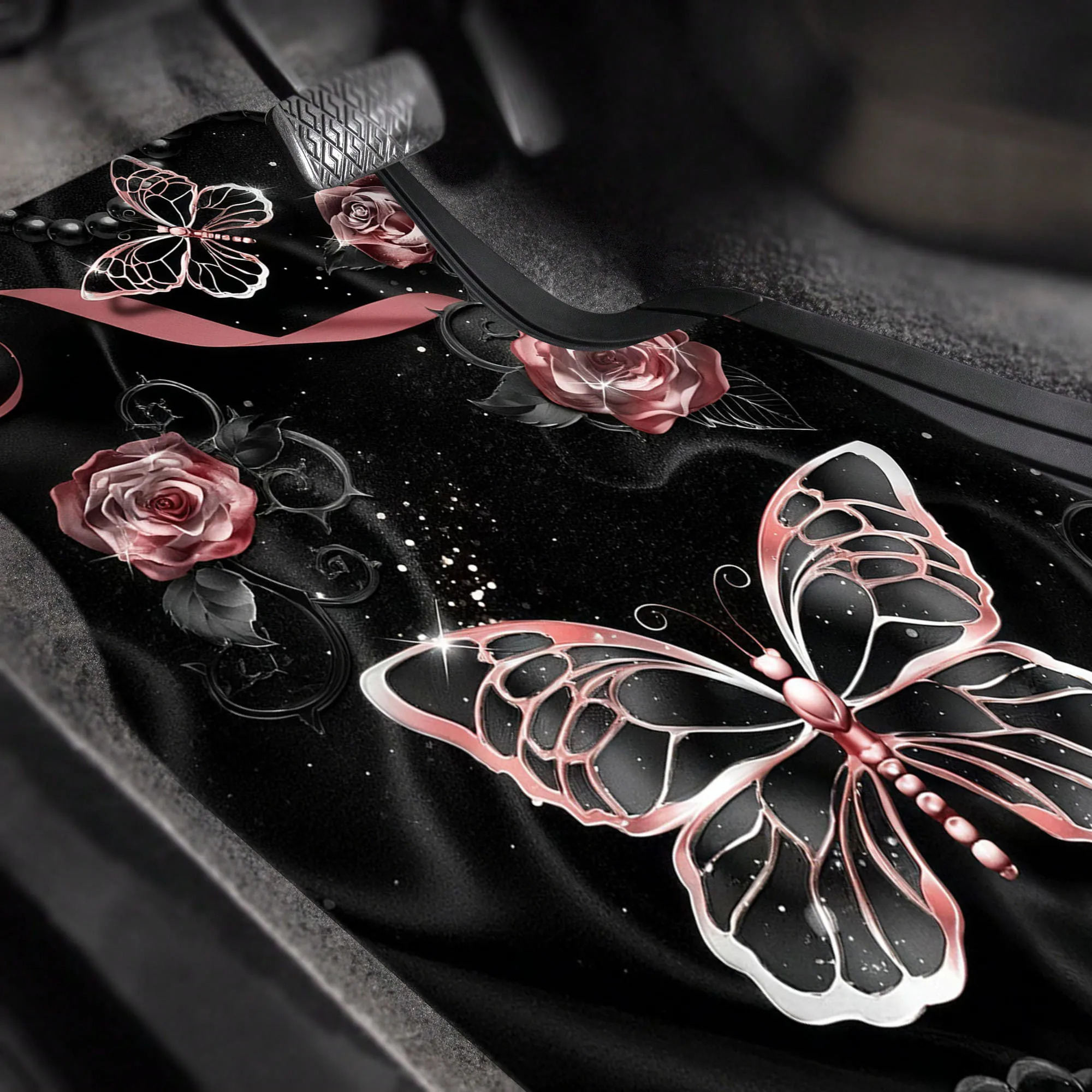 4pcs Floor Mats - Front And Rear Seat, Durable & Decorative Interior Accessories For Cars – Ideal Gift To Friends Or Family