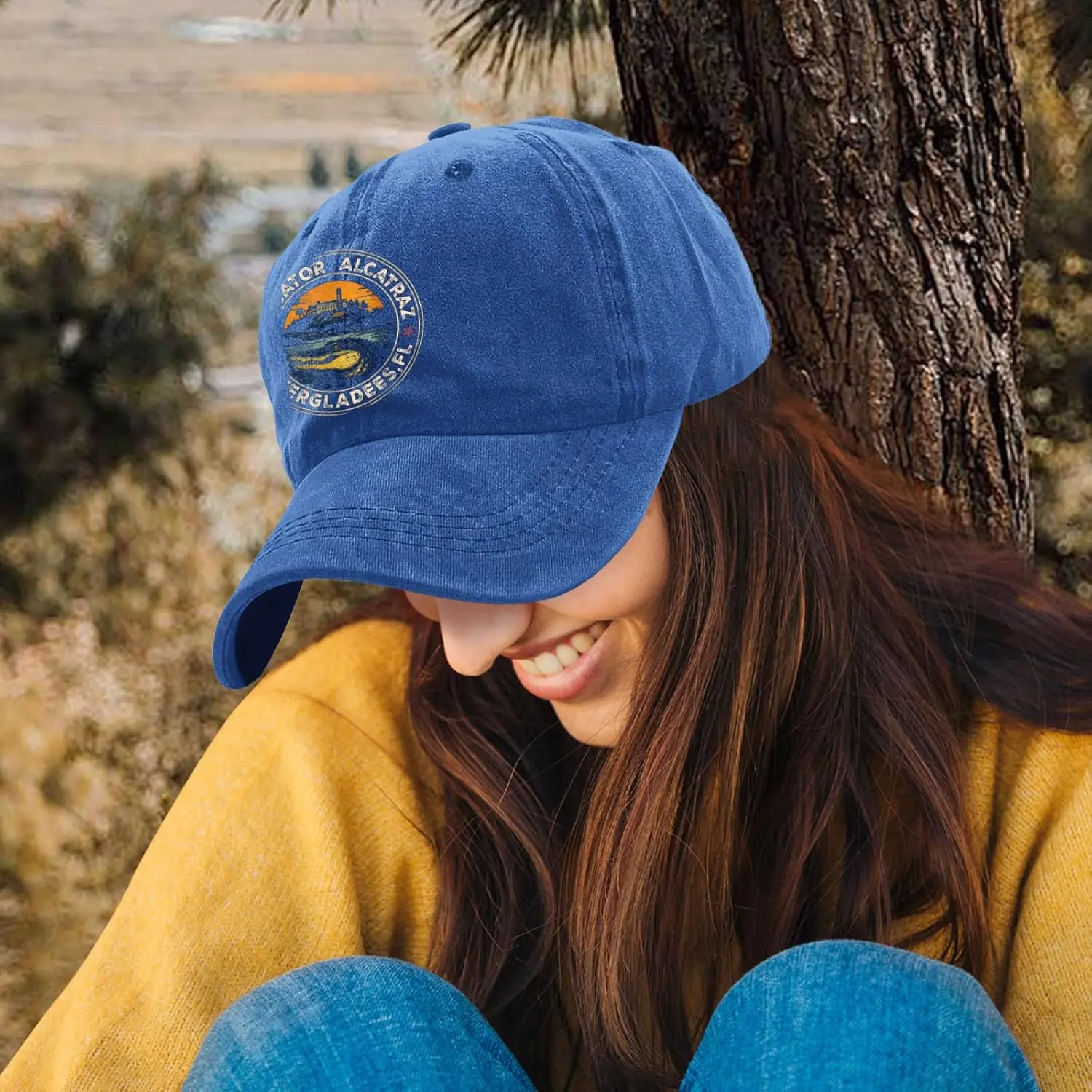 قبعة سائق الشاحنة التمساح الكاتراز للبالغين