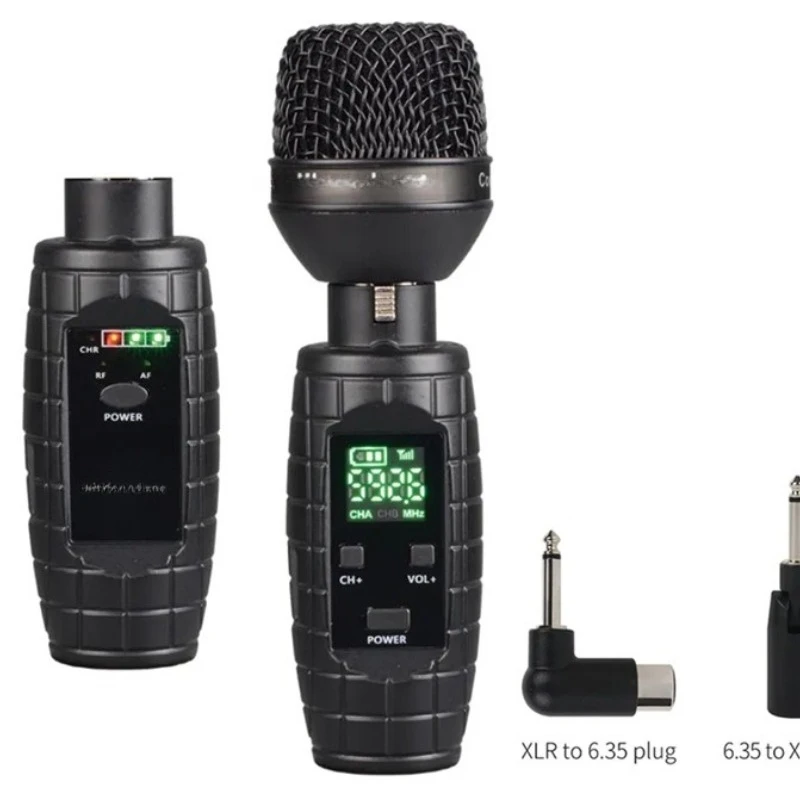 

Special wired to wireless microphone, microphone, grenade system, capacitor dynamic microphone, support 48V power supply U-95